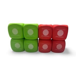 Red and Green Foam Dice Set